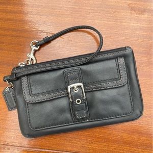 Coach Black Leather Wrislet